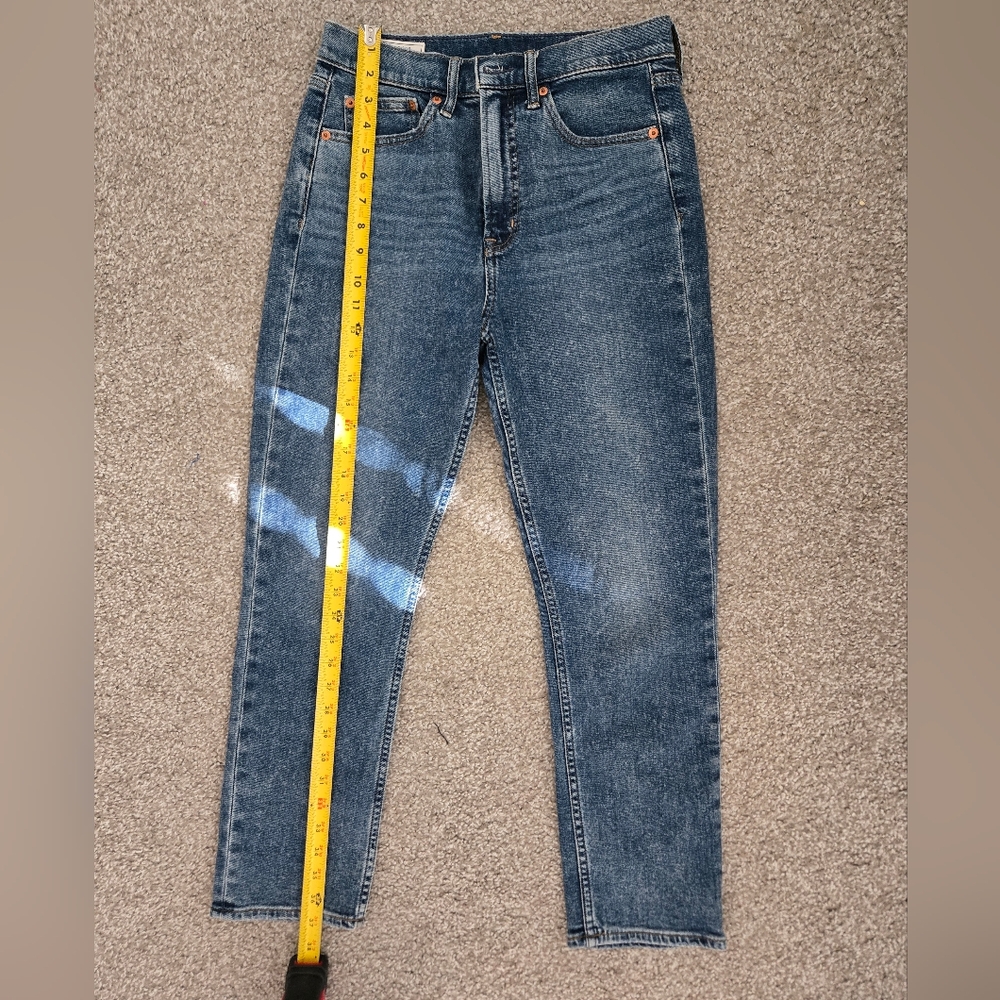 GAP Cigarette High Rise Skinny Jeans Size 28 Medium Wash Stretch